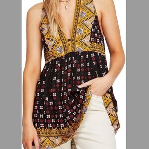 Free People Charlotte Sleeveless Top Tunic Medium